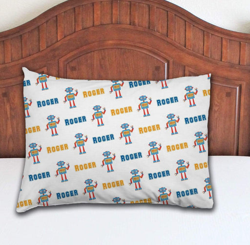 Personalized Robot Design Microfiber Pillowcase 