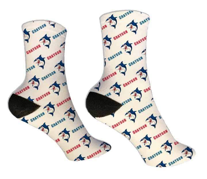 Personalized Shark  Design Socks