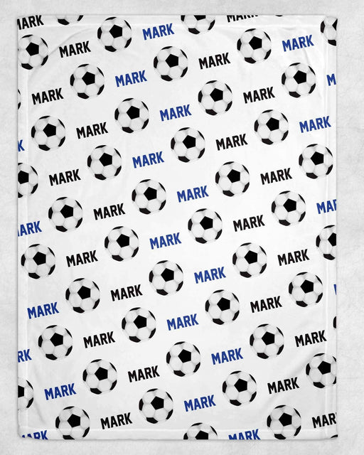 Personalized Soccer Design Soft Micro Fleece Blanket