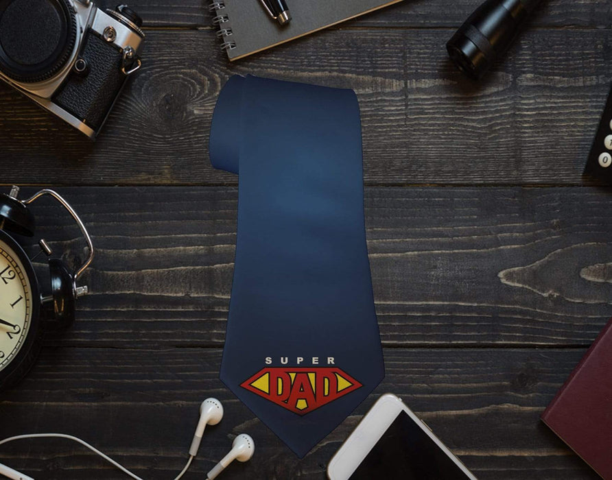 Super Dad Design Neck Tie