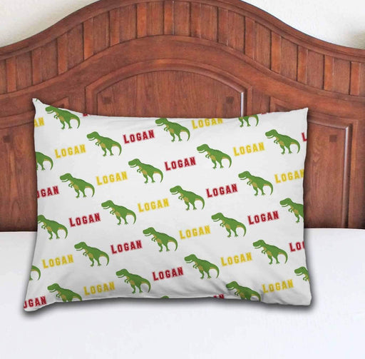 Personalized T-Rex Design Microfiber Pillowcase 