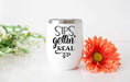 Sips Getting Real Design 12oz Stainless Steel Wine Tumbler