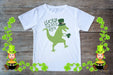 St. Patrick's Day Lucky Dinosaur Design Youth Graphic T-Shirt