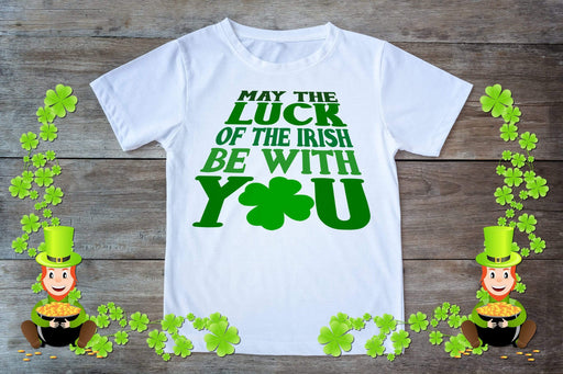 St. Patrick's Day May The Luck Be With You Design Youth Graphic T-Shirt